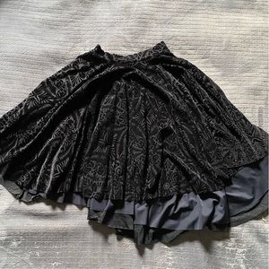 Black Milk Burned Velvet Skater Skirt